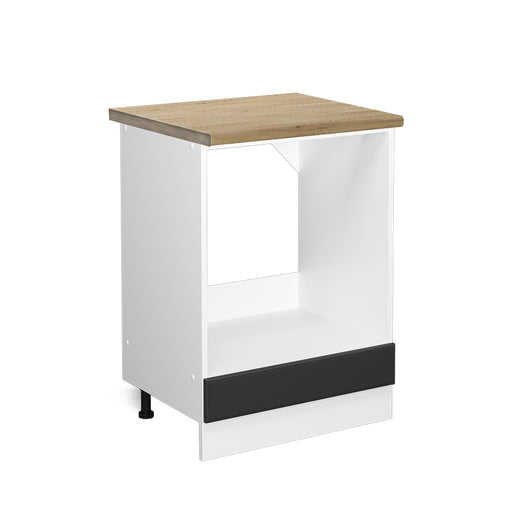 Vicco Mobile per forno da incasso Antracite casa di campagna 60 cm , PL Rovere
