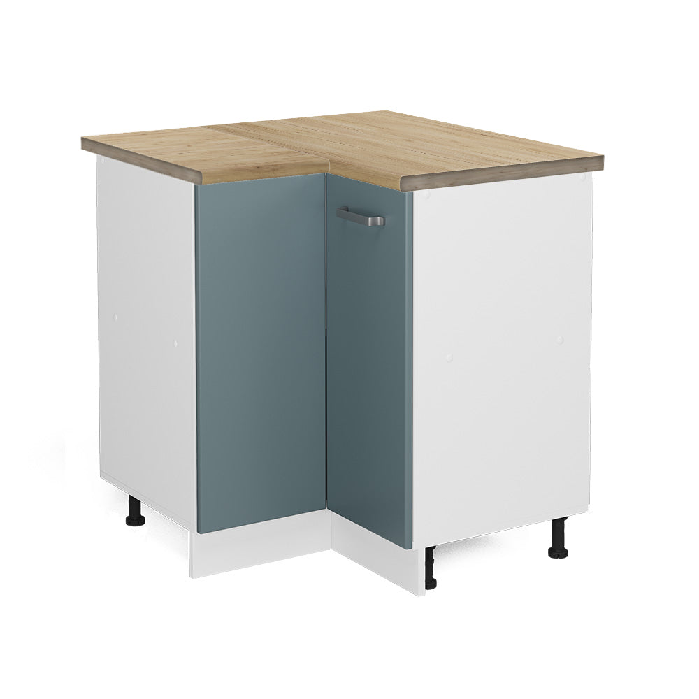 Vicco Mobile ad angolo cucina Grigio-blu 75.6 cm , PL Rovere