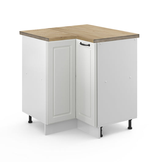 Vicco Mobile ad angolo cucina Bianco casa di campagna 75.6 cm , PL Rovere