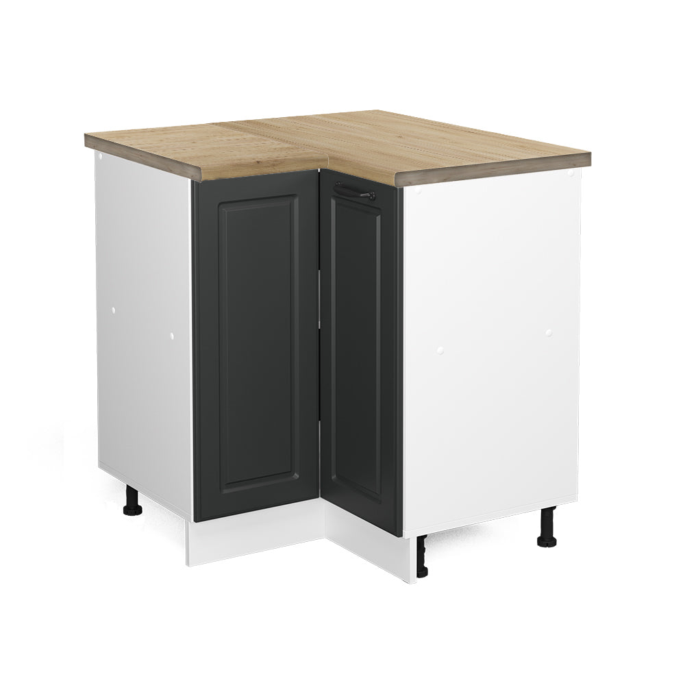 Vicco Mobile ad angolo cucina Antracite casa di campagna 75.6 cm , PL Rovere