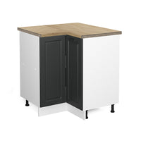 Vicco Mobile ad angolo cucina Antracite casa di campagna 75.6 cm , PL Rovere