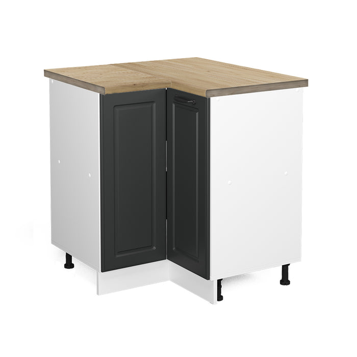 Vicco Mobile ad angolo cucina Antracite casa di campagna 75.6 cm , PL Rovere