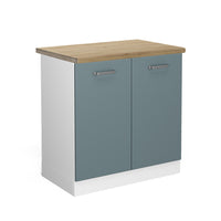 Vicco Mobile lavello cucina Grigio-blu 80 cm , PL Rovere