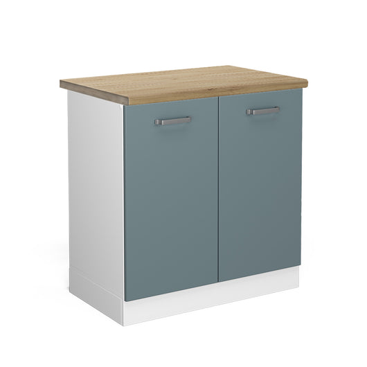 Vicco Mobile lavello cucina Grigio-blu 80 cm , PL Rovere