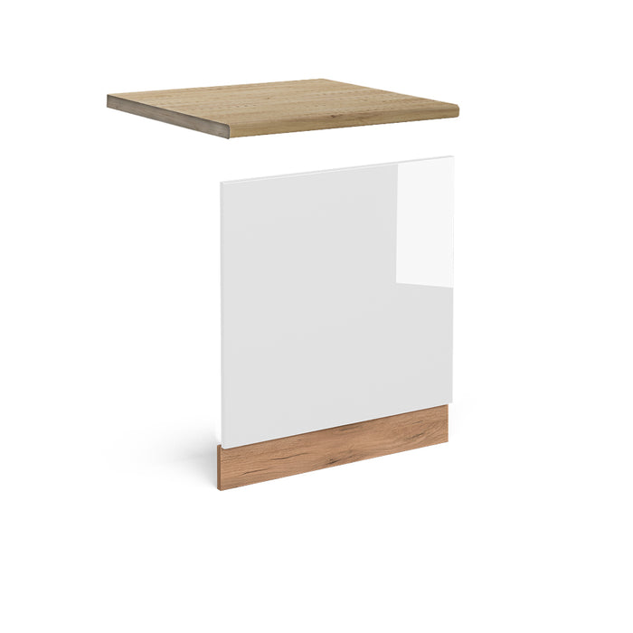 Vicco Pannello frontale Bianco lucido 60 cm , PL Rovere