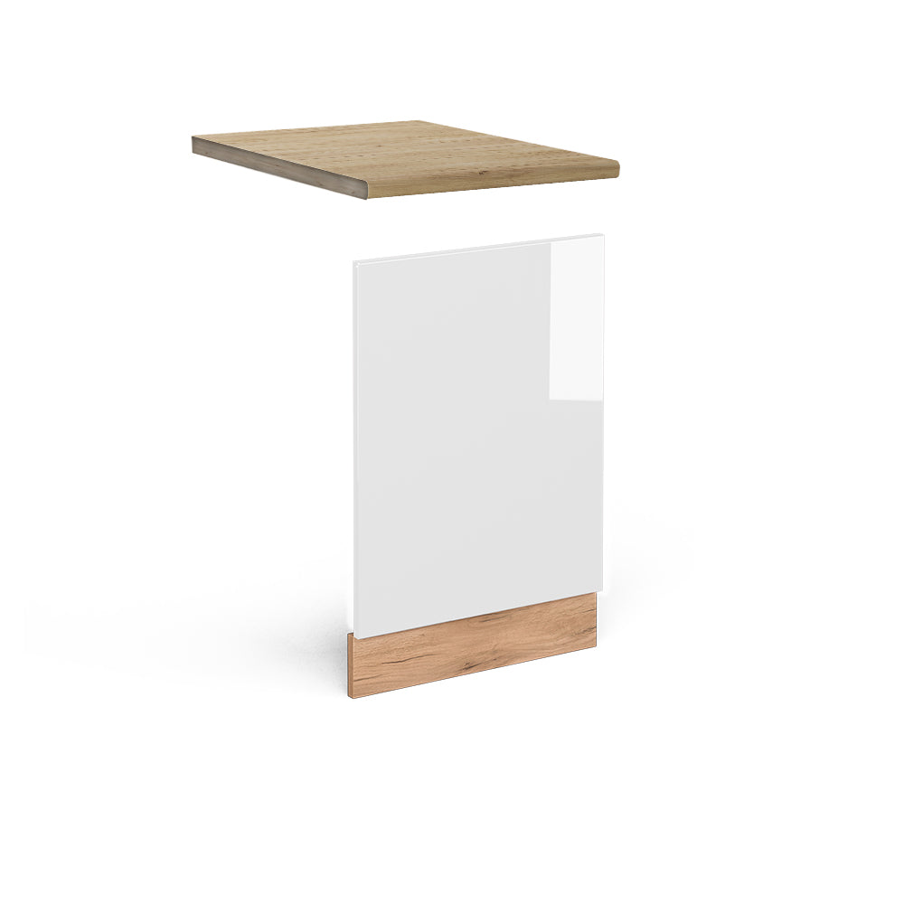 Vicco Pannello frontale Bianco lucido 45 cm , PL Rovere