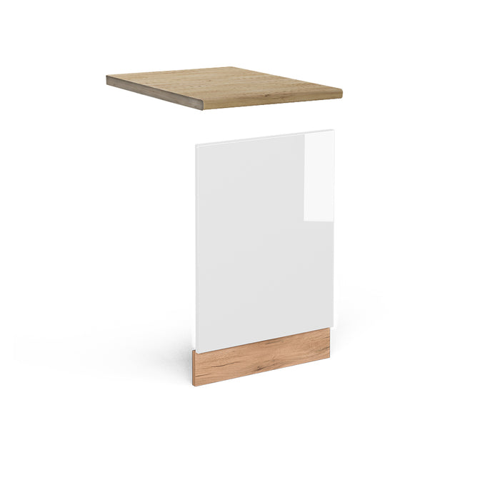 Vicco Pannello frontale Bianco lucido 45 cm , PL Rovere