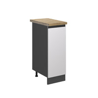 Vicco Armadio cucina dispensa alto Bianco 30 cm , PL Rovere