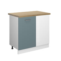 Vicco Mobile ad angolo cucina Grigio-blu 86 cm , PL Rovere
