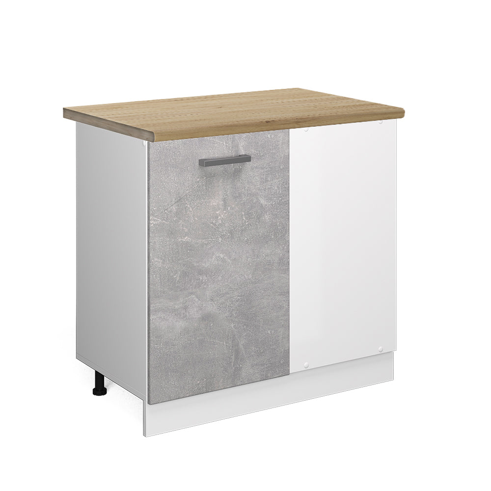 Vicco Mobile ad angolo cucina Calcestruzzo 86 cm , PL Rovere