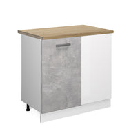 Vicco Mobile ad angolo cucina Calcestruzzo 86 cm , PL Rovere