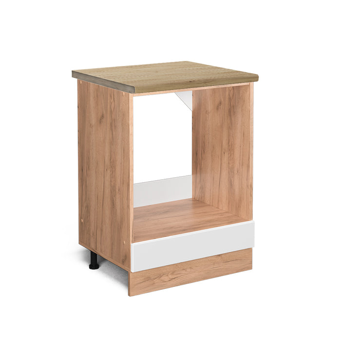 Vicco Mobile per forno da incasso Bianco lucido 60 cm , PL Rovere