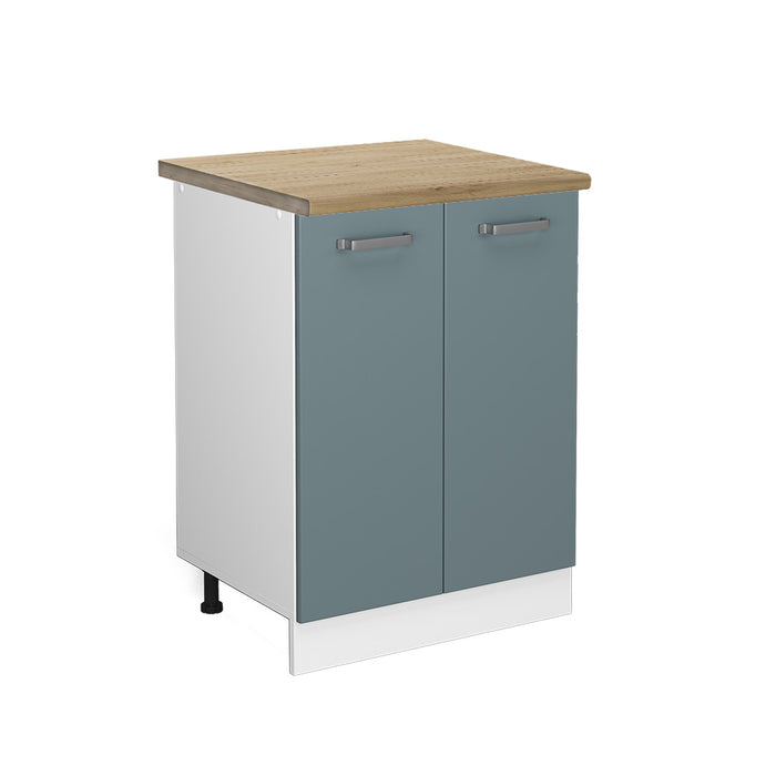 Vicco Mobiletto base cucina Grigio-blu 60 cm , PL Rovere
