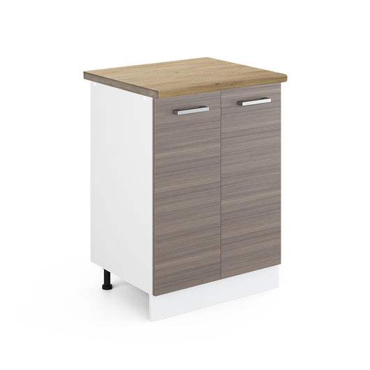 Vicco Mobiletto base cucina Grigio 60 cm , PL Rovere