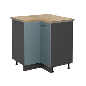 Vicco Mobile ad angolo cucina Grigio-blu 75.6 cm , PL Rovere
