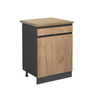 Vicco Mobiletto base per cucina Quercia dorata 60 cm , PL Rovere