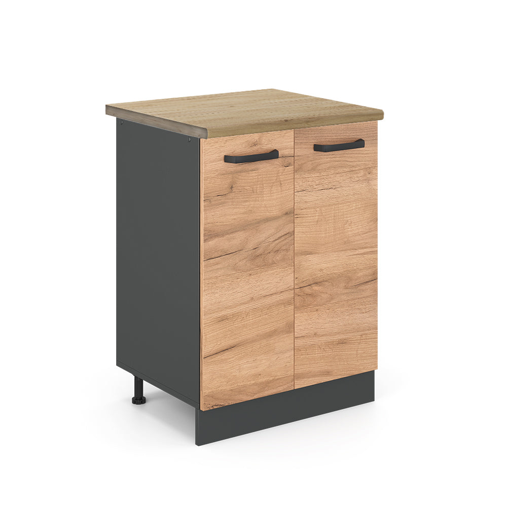 Vicco Mobiletto base cucina Quercia dorata 60 cm , PL Rovere