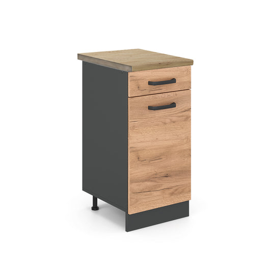 Vicco Mobiletto base per cucina Quercia dorata 40 cm , PL Rovere