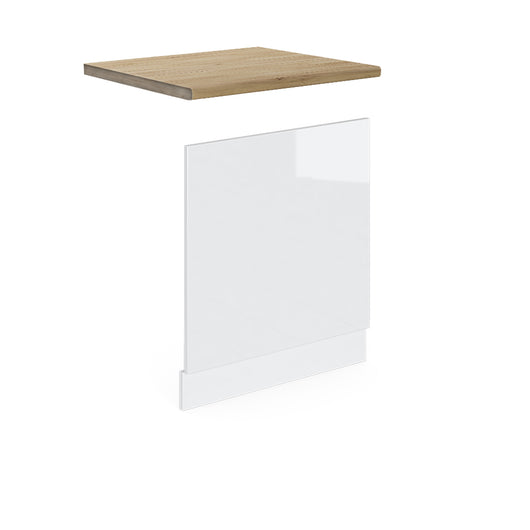 Vicco Pannello frontale Bianco lucido 60 cm , PL Rovere