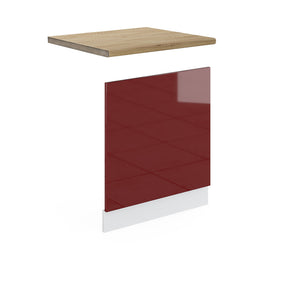 Vicco Pannello frontale Rosso lucido 60 cm , PL Rovere