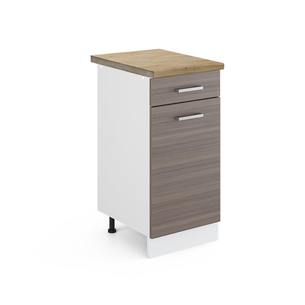 Vicco Mobiletto base per cucina Grigio 40 cm , PL Rovere