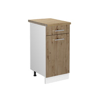 Vicco Mobiletto base per cucina Rovere artigianale 40 cm , PL Rovere