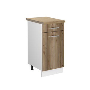 Vicco Mobiletto base per cucina Rovere artigianale 40 cm , PL Rovere