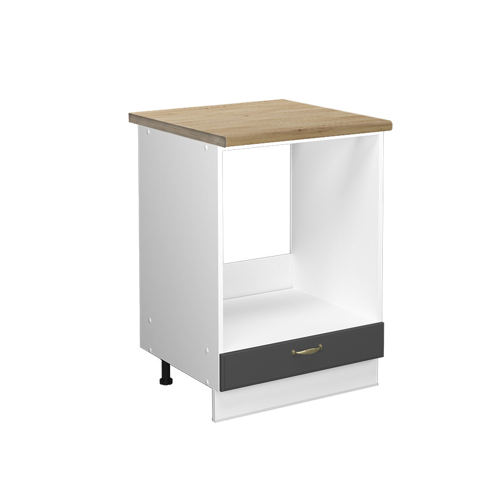 Vicco Mobile per forno da incasso Antracite-oro 60 cm , PL Rovere
