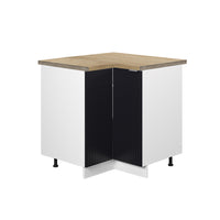 Vicco Mobile ad angolo cucina Nero a righe 80.5 cm , PL Rovere