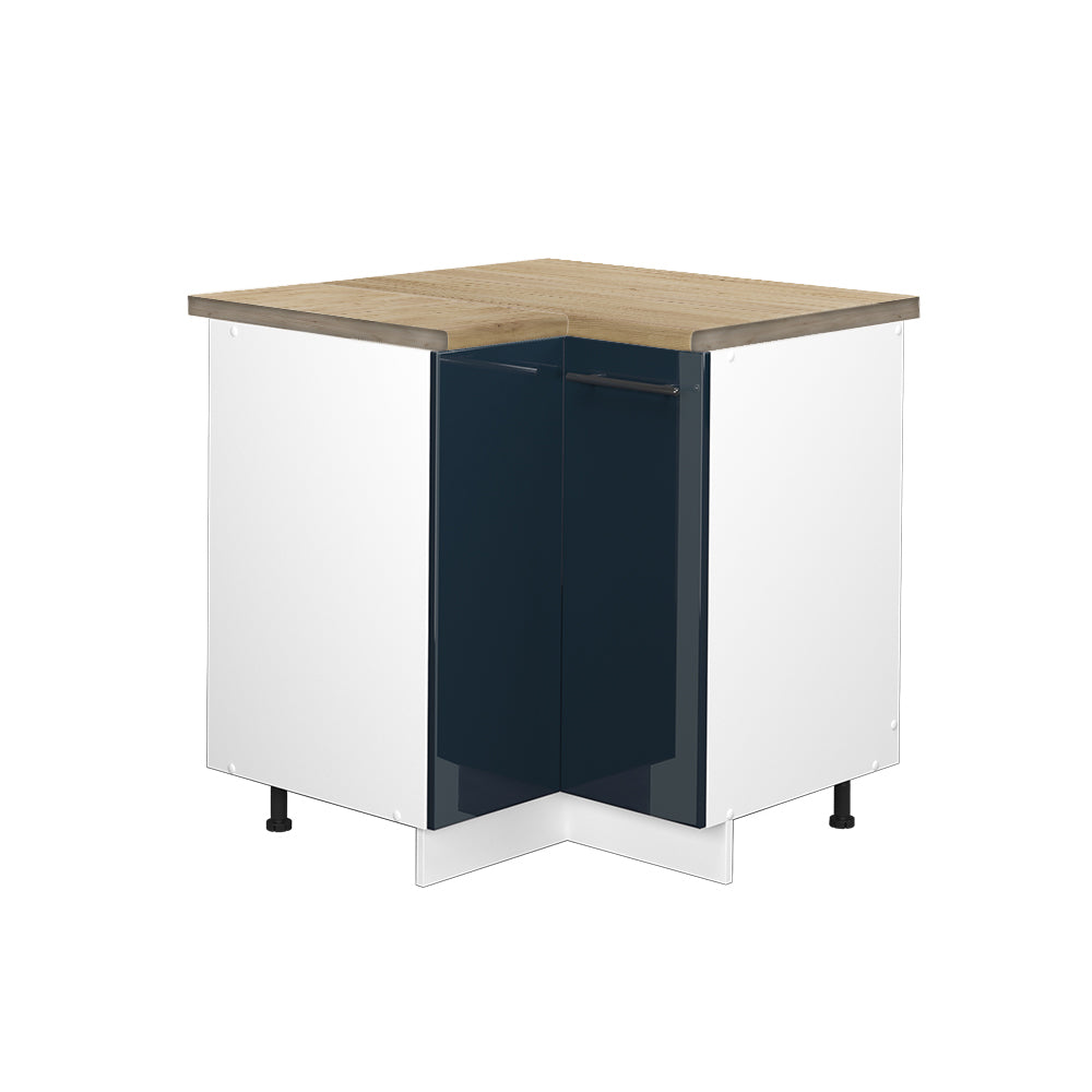 Vicco Mobili da cucina  Blu scuro lucido 80.5 cm , PL Rovere