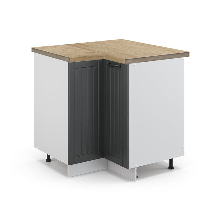 Vicco Mobile ad angolo cucina Antracite casa di campagna 80.5 cm , PL Rovere