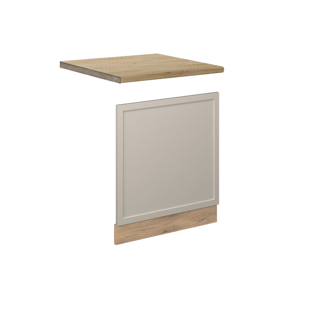 Vicco Pannello frontale GrigioBeige 60 cm , PL Rovere