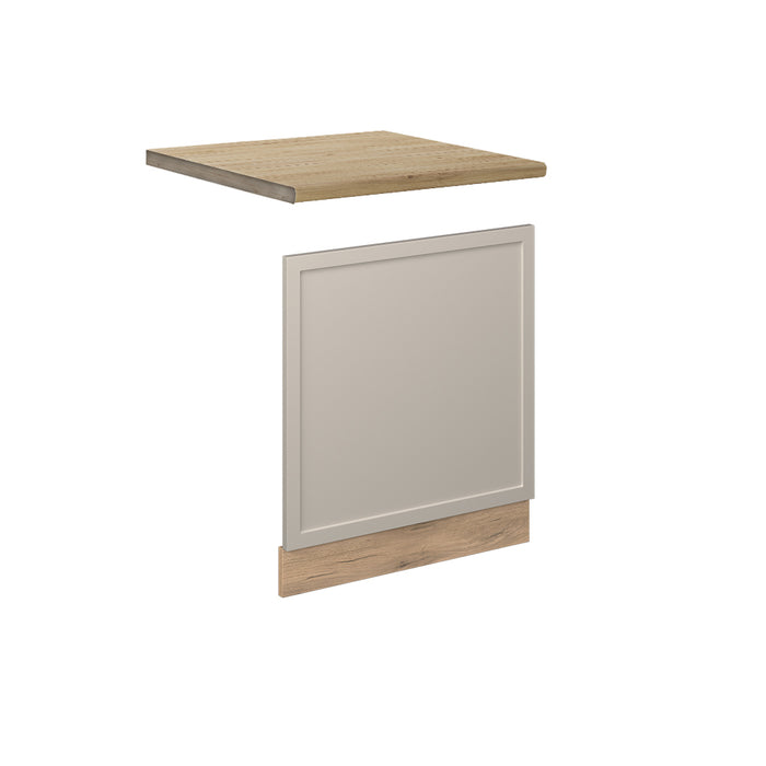 Vicco Pannello frontale GrigioBeige 60 cm , PL Rovere