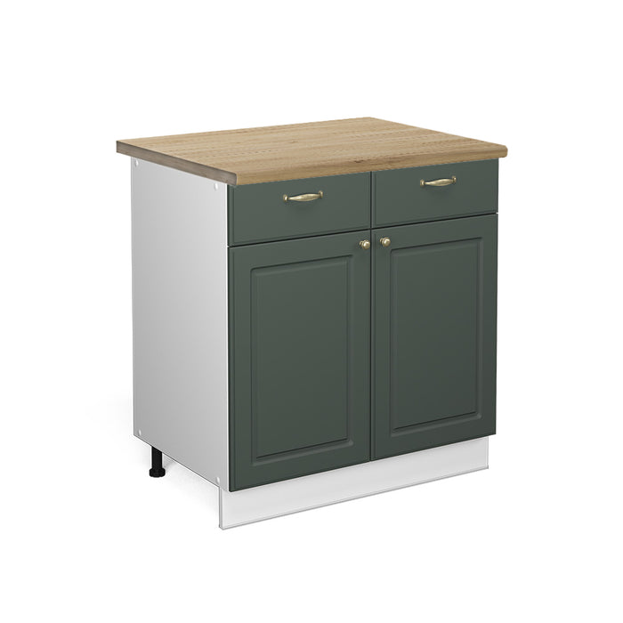 Vicco Mobiletto base per cucina Verde-oro Country House 80 cm , PL Rovere