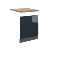 Vicco Fascia per lavastoviglie Blu scuro lucido 60 cm , PL Rovere