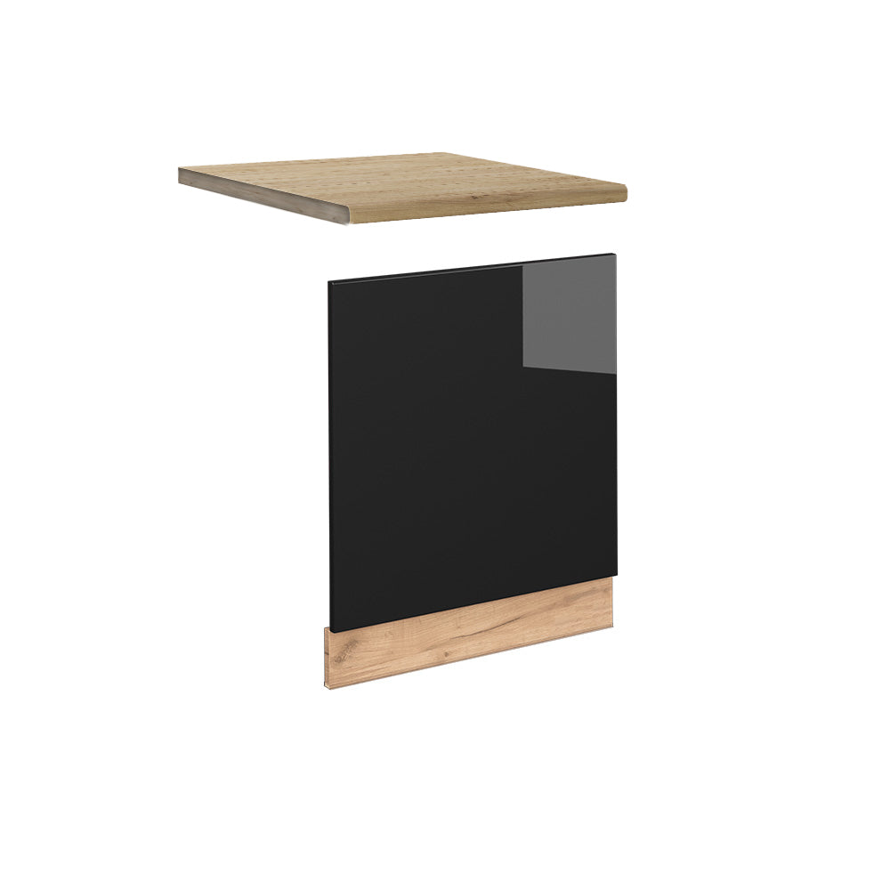 Vicco Pannello frontale Rovere nero lucido 60 cm , PL Rovere