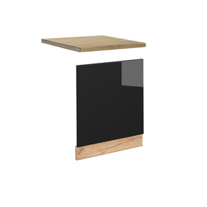 Vicco Pannello frontale Rovere nero lucido 60 cm , PL Rovere