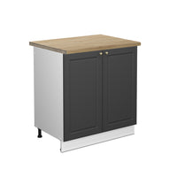 Vicco Mobile lavello cucina Antracite-oro 80 cm , PL Rovere