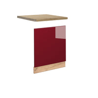 Vicco Pannello frontale Rosso bordeaux lucido 60 cm , PL Rovere