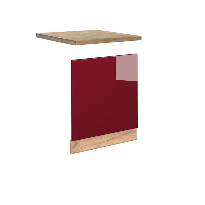 Vicco Pannello frontale Rosso bordeaux lucido 60 cm , PL Rovere