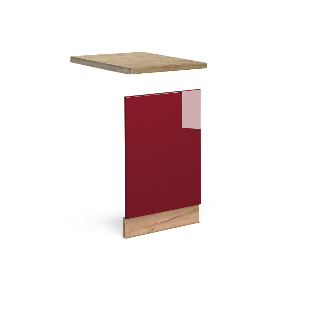 Vicco Pannello frontale Rosso bordeaux lucido 45 cm , PL Rovere