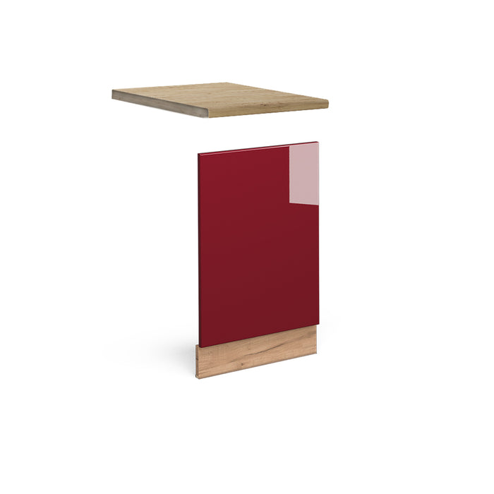 Vicco Pannello frontale Rosso bordeaux lucido 45 cm , PL Rovere