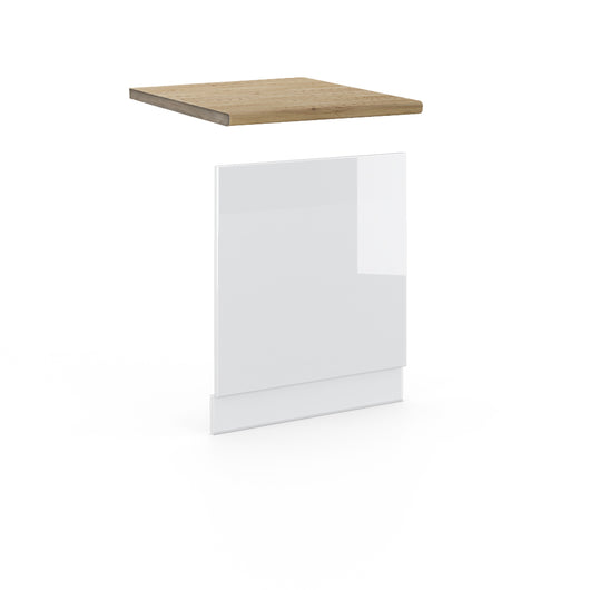 Vicco Pannello frontale Bianco lucido 60 cm , PL Rovere