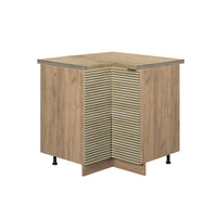 Vicco Basi ad angolo  Pannello in quercia 80.5 cm , PL Rovere