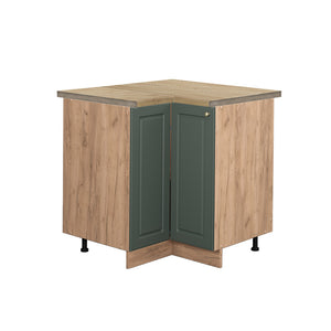 Vicco Mobile ad angolo cucina Verde-oro Country House 80.5 cm , PL Rovere