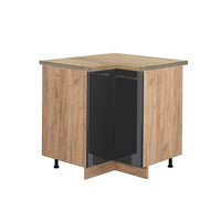 Vicco Mobile ad angolo cucina Antracite lucido 80.5 cm , PL Rovere
