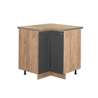 Vicco Mobile ad angolo cucina Antracite-oro 80.5 cm , PL Rovere
