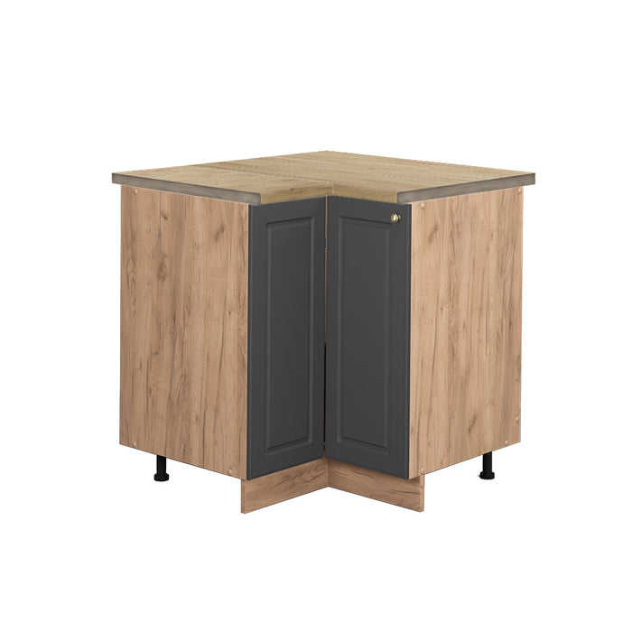Vicco Mobile ad angolo cucina Antracite-oro 80.5 cm , PL Rovere