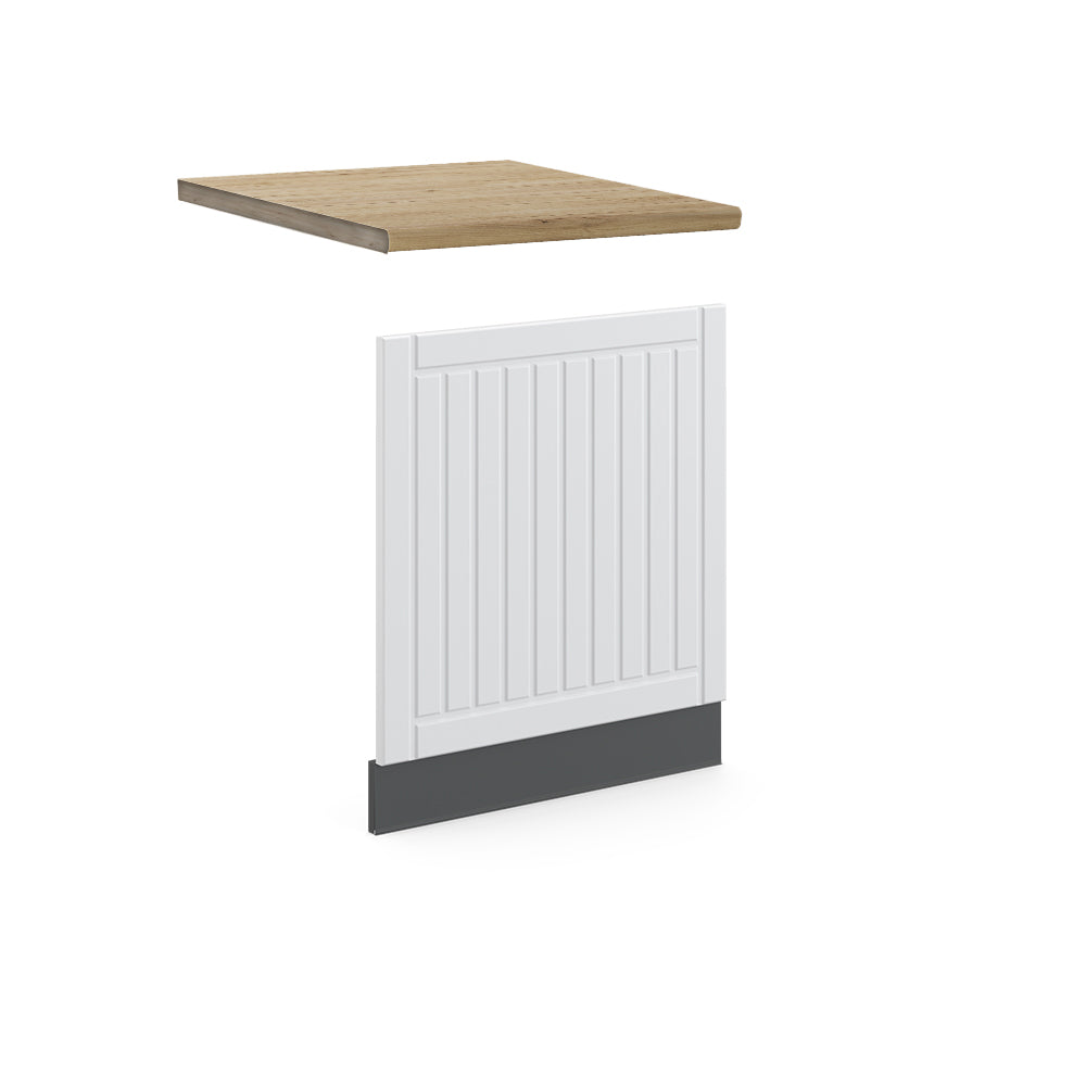 Vicco Pannello frontale Bianco casa di campagna 60 cm , PL Rovere