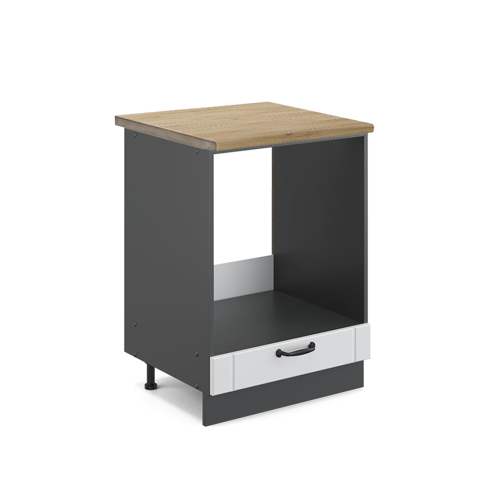Vicco Mobile per forno da incasso Bianco casa di campagna 60 cm , PL Rovere